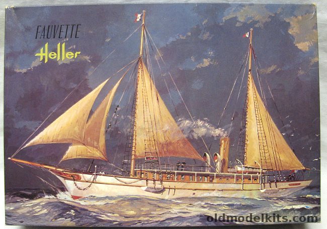 Heller 1/200 Fauvette - 1893 Steam and Sail Luxury Yacht, L796 plastic model kit